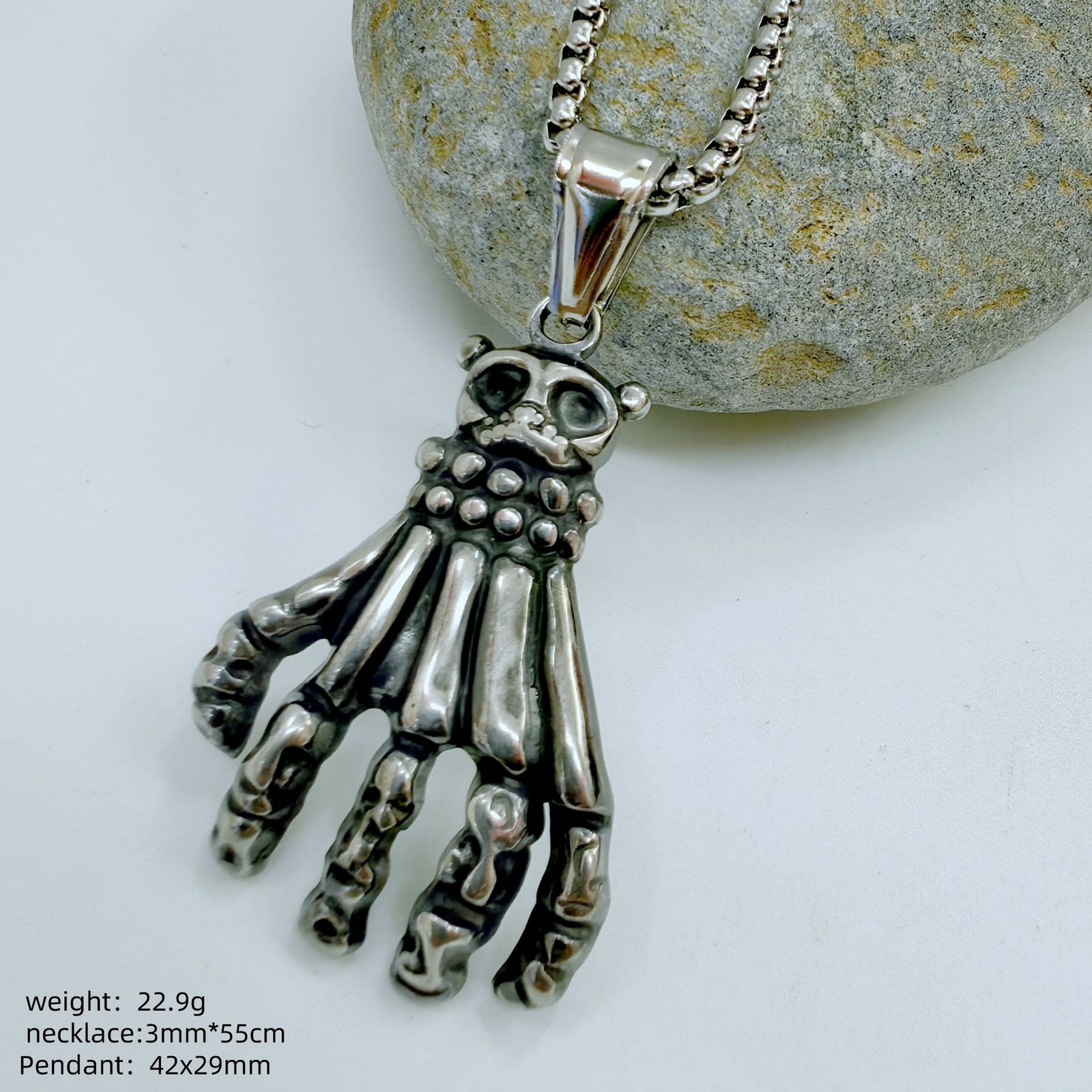 Gold Silver Black Hand Pendant Ideal Accessory For Motorcycle Hip Hop Fans