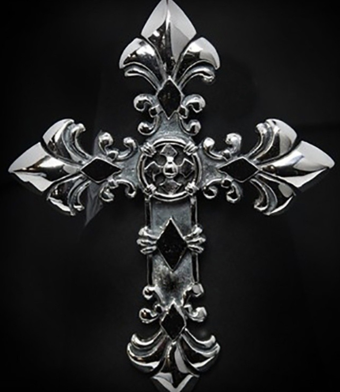 CRAZY PIG DESIGNS X large Classic Cross Pendant New w/Box RARE!!