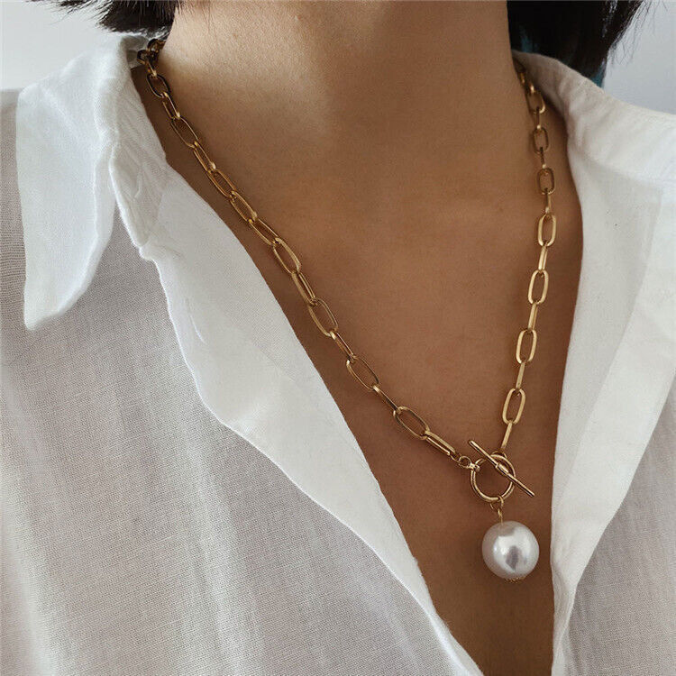 8-9 mm AAA Natural Round South Sea White Pearl Necklace 19″ 14k Gold P