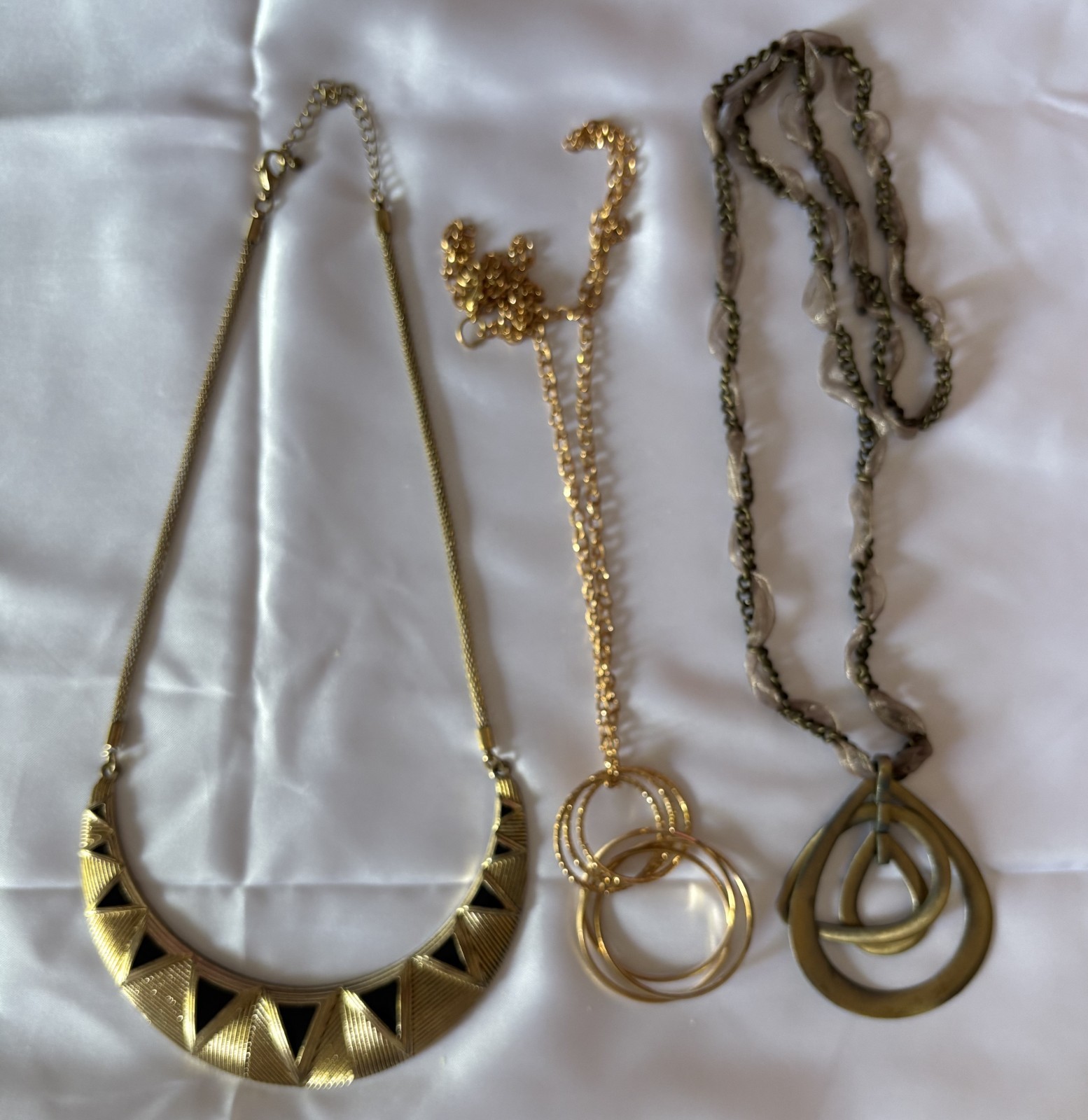 Collection of 23 Vintage Necklaces Costume Jewellery Various Colours Styles