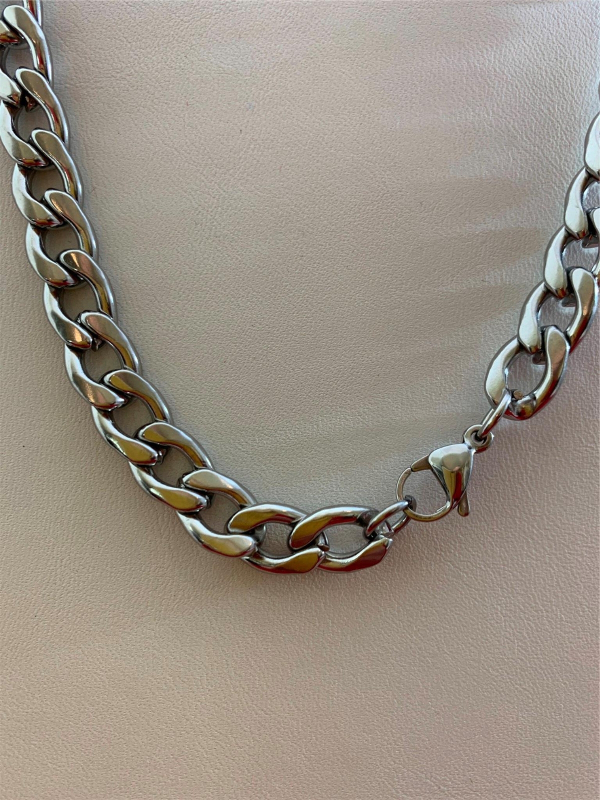 STAINLESS STEEL CUBAN CURB 16″-84″ SILVER CHAIN MEN NECKLACE 3/4/5/7/9/10/12 MM