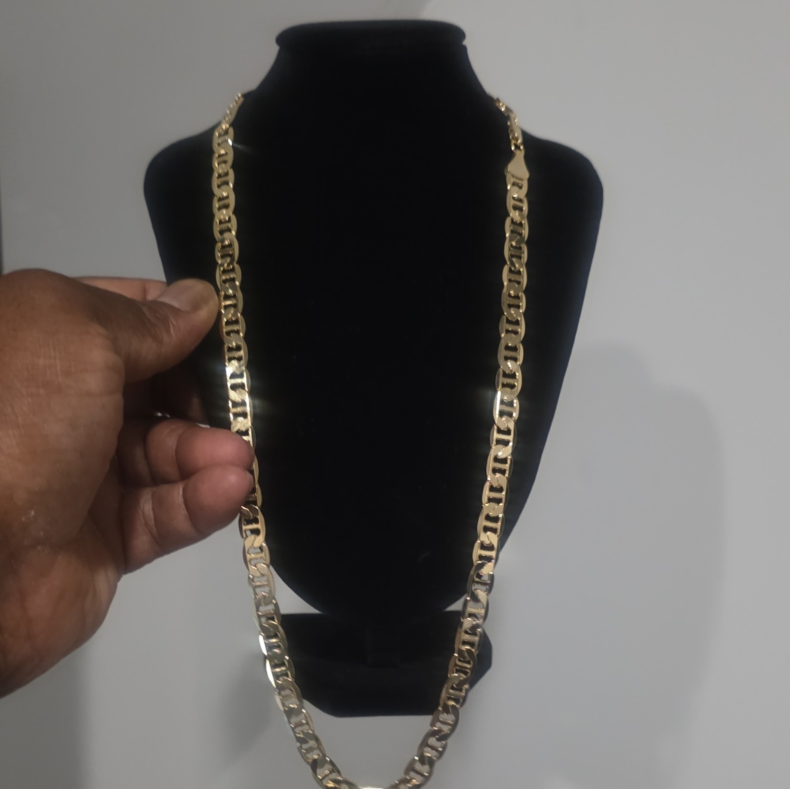 14k Gold Filled Chain Necklace, Lobster Clasp, 7.7mm