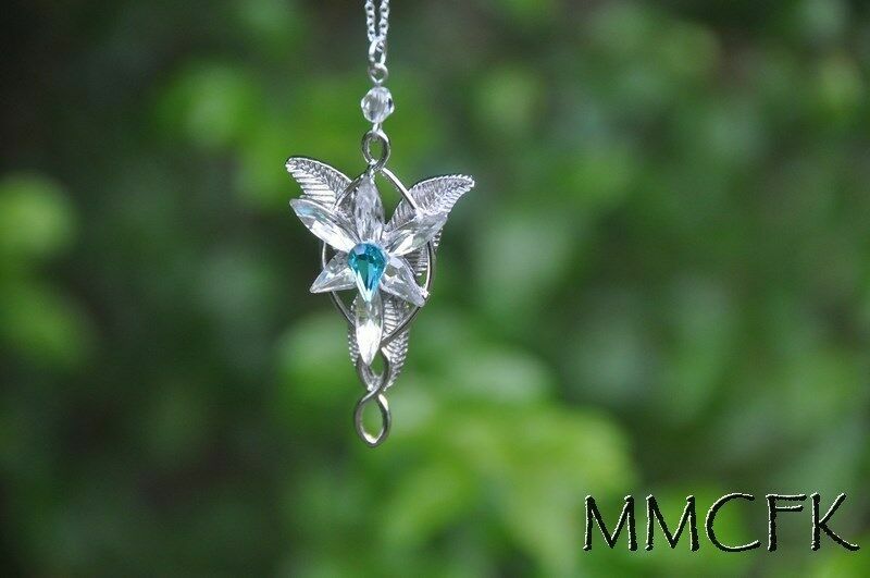 Arwen Evenstar Pendant Necklace LOTR/Vintage Lord of the Rings Blue