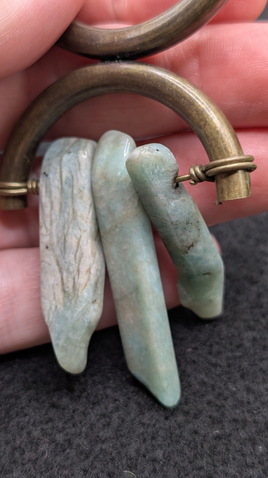 Fashion Statement Gemstone Brass Unique Pendant
