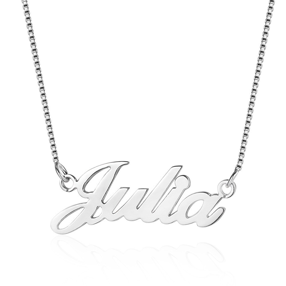 Personalized Tiny Name Necklace for Women Pendant Custom Made with Any Names
