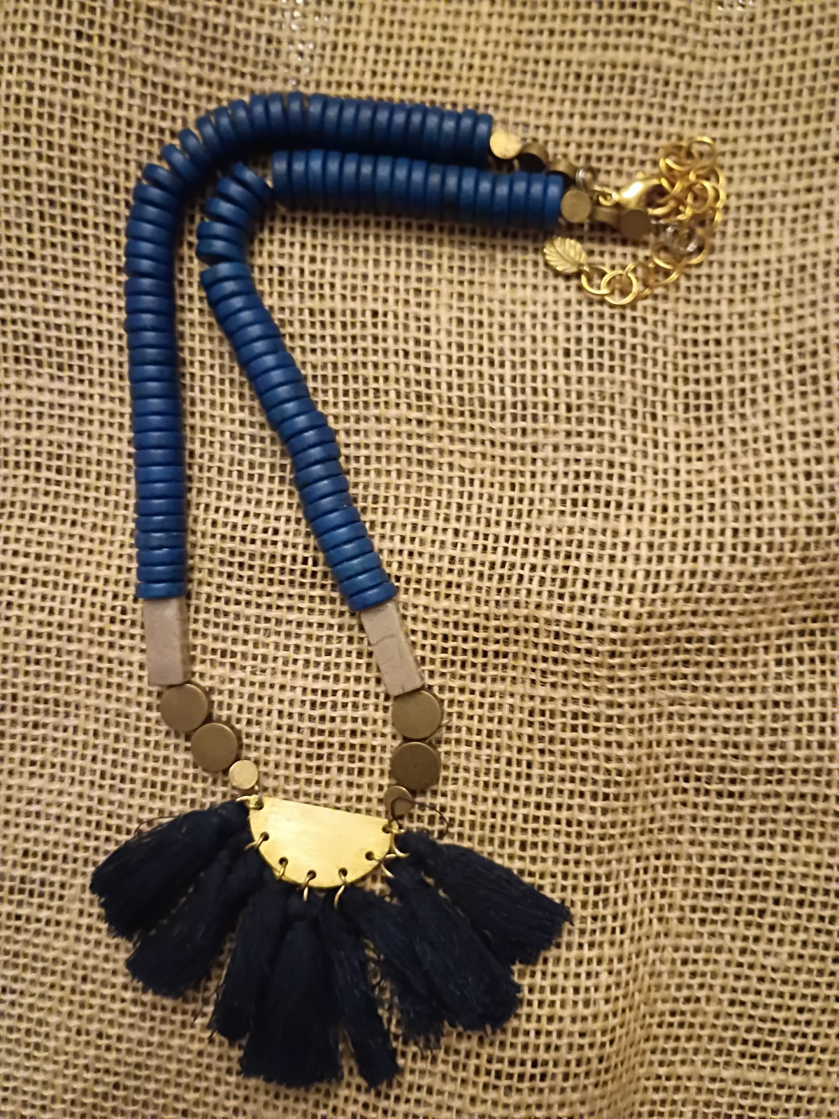 designer David Aubrey Tassel Necklace