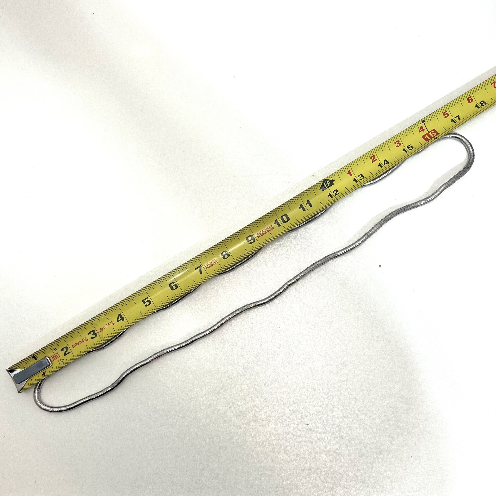 Adult Fidget. Office Toy. Repositional Art Decor. Bendable Silver Color Necklace