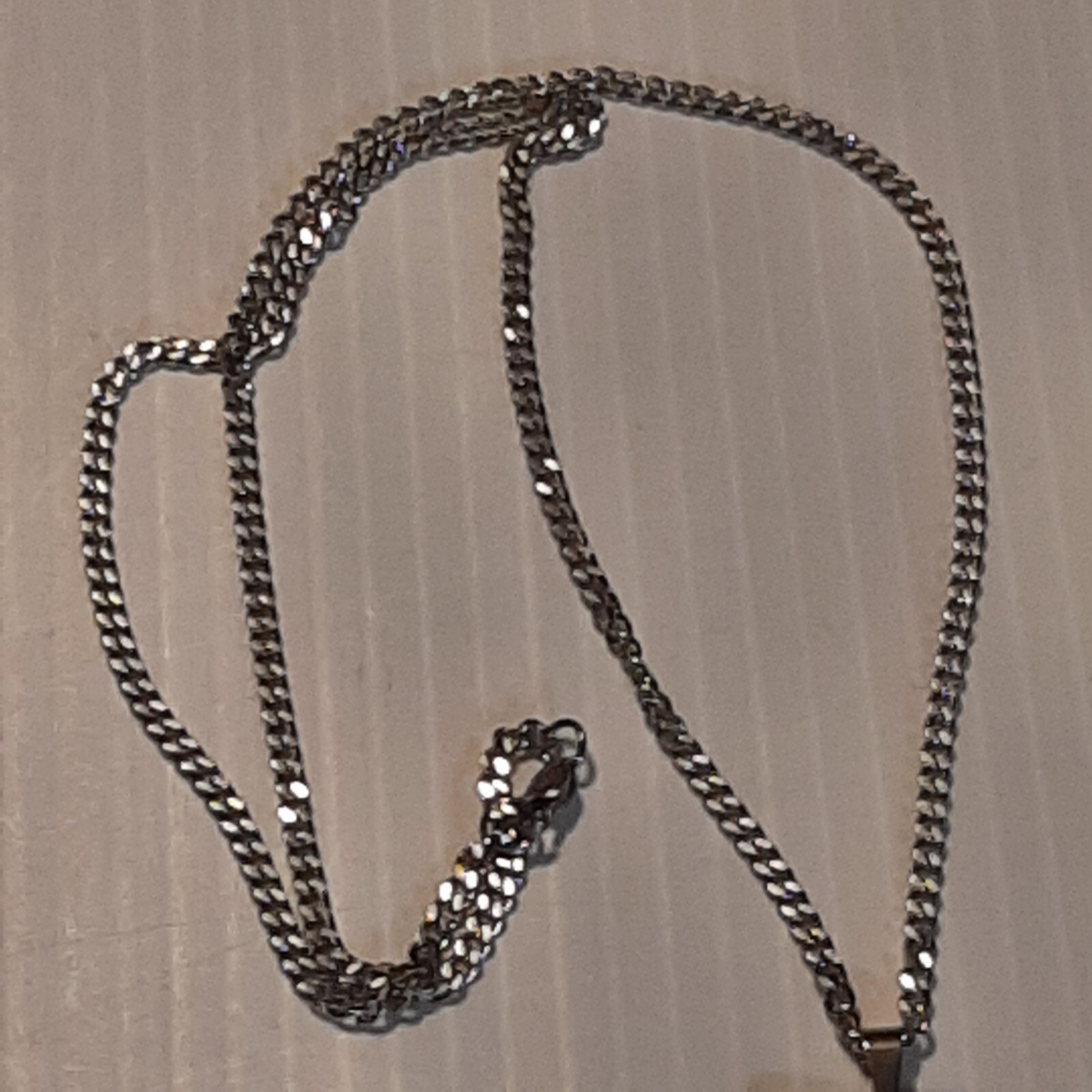 #17 BASEBALL FOOTBALL NUMBER Pendant Charm / 18″-24″ STAINLESS CHAIN NECKLACE