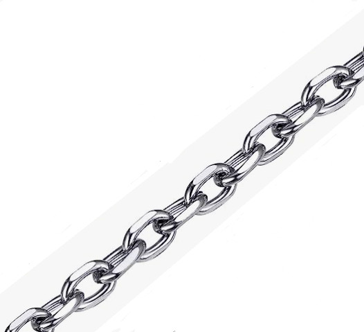 Stainless Steel Unisex Medium 6mm Oval link Chain 29
