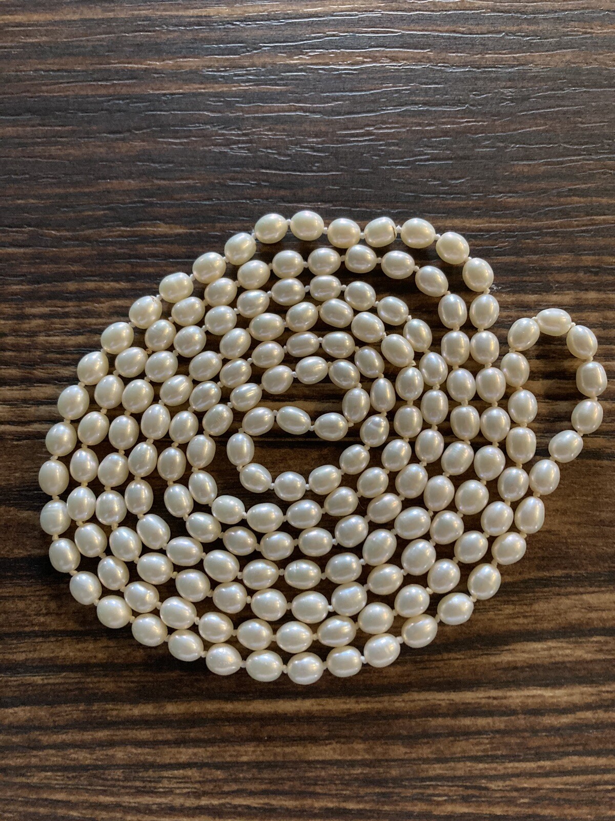 29IN ROPED CULTURED OVAL PEARL NECKLACE 6.5MM