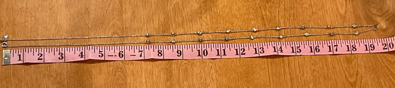ANN TAYLOR SILVERTONE CRYSTAL 40” NECKLACE OR DOUBLED 20” PARTY WEAR NEW YEARS!