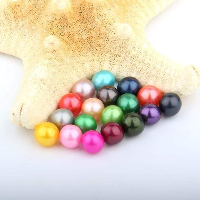 10PCS Natural Pearl Akoya Oysters Individually Wrapped w/ Cultured Bulk 7-8mm