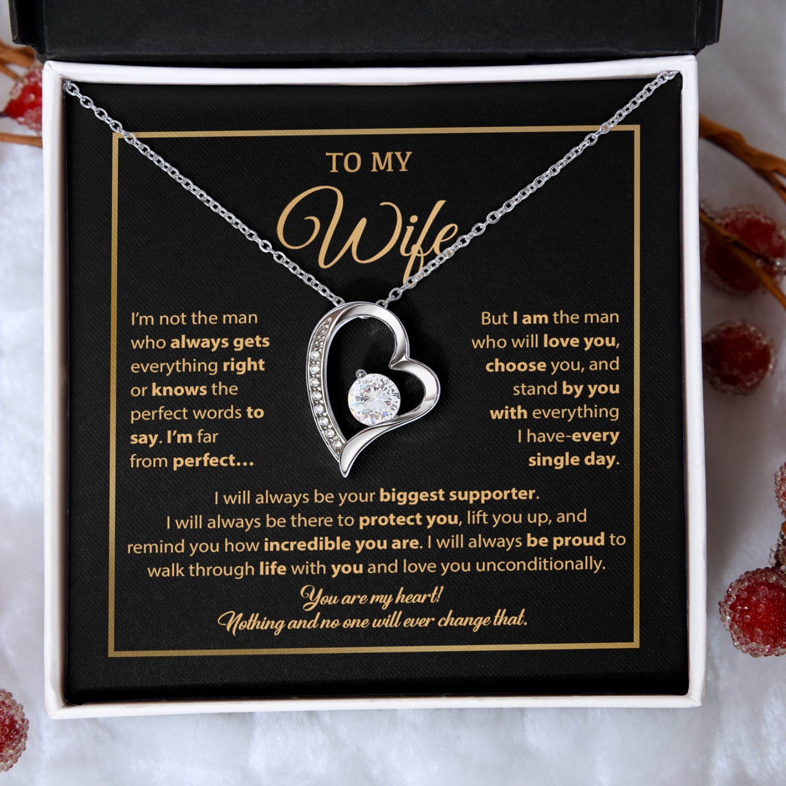 To My Wife Necklace, Gift For Wife, Anniversary Gift For Wife, Necklace For Wife