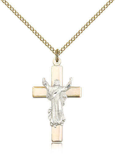Gold Filled Cross Necklace For Women On 18 Chain – 30 Day Money Back Guarantee