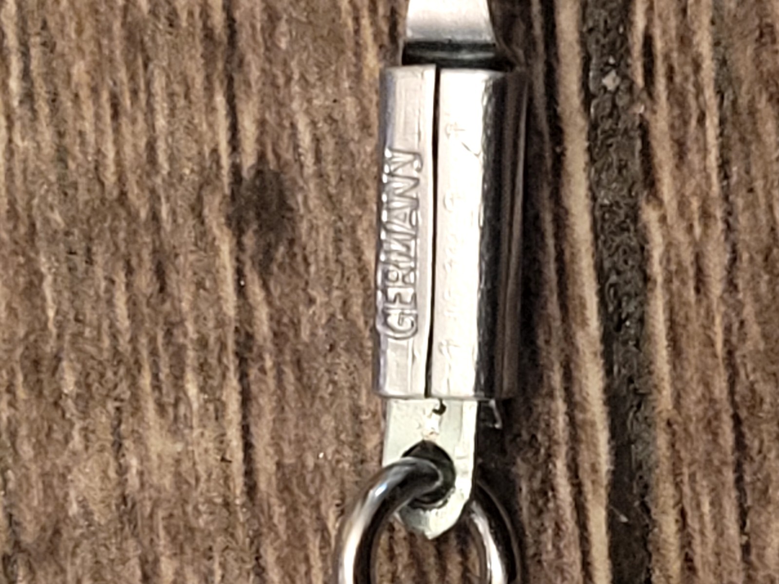 Vintage Necklace Silver Tone Paper Clip Chain Non-magnetic 48″ Made In Germany