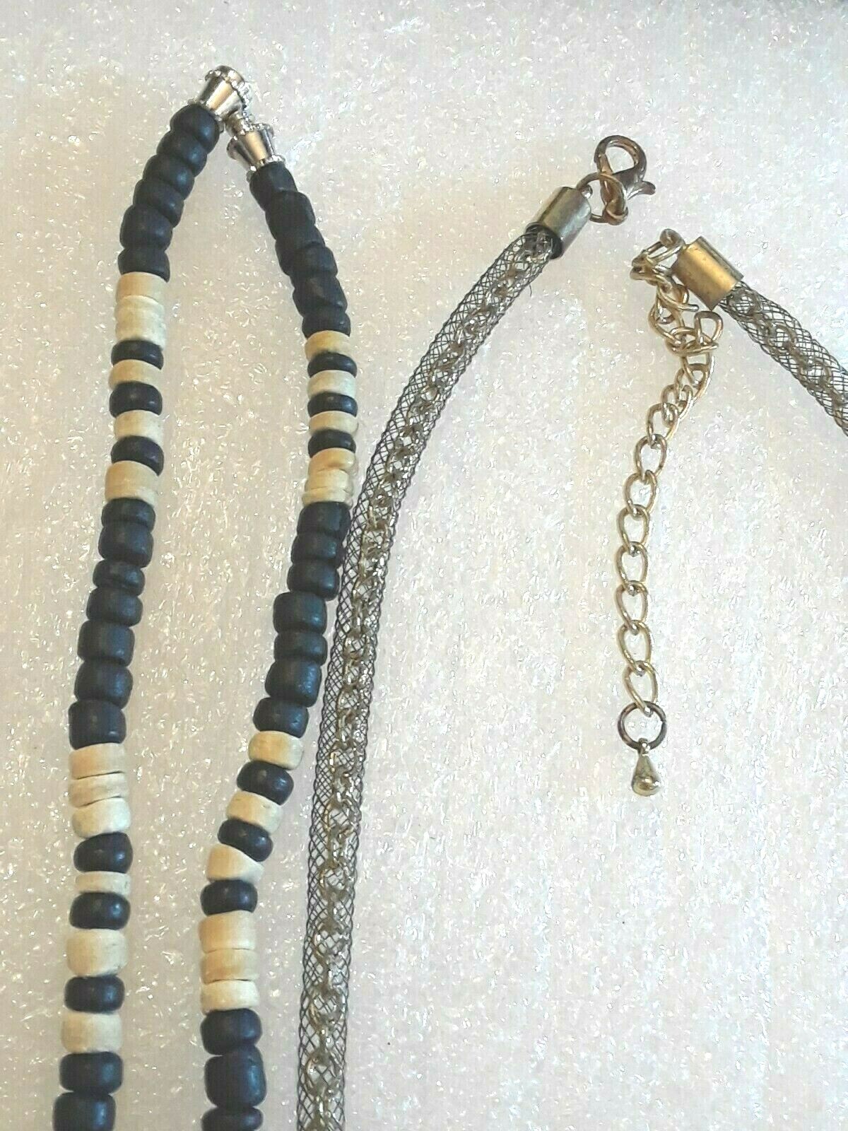 Beaded necklaces. Multi-color crystal beads, blue moon glow. You get all 5