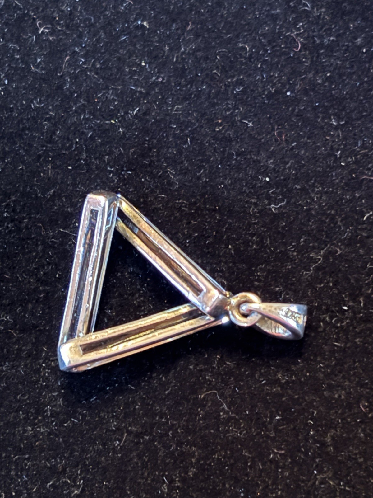 Sterling Silver 925 Trillion Pendant