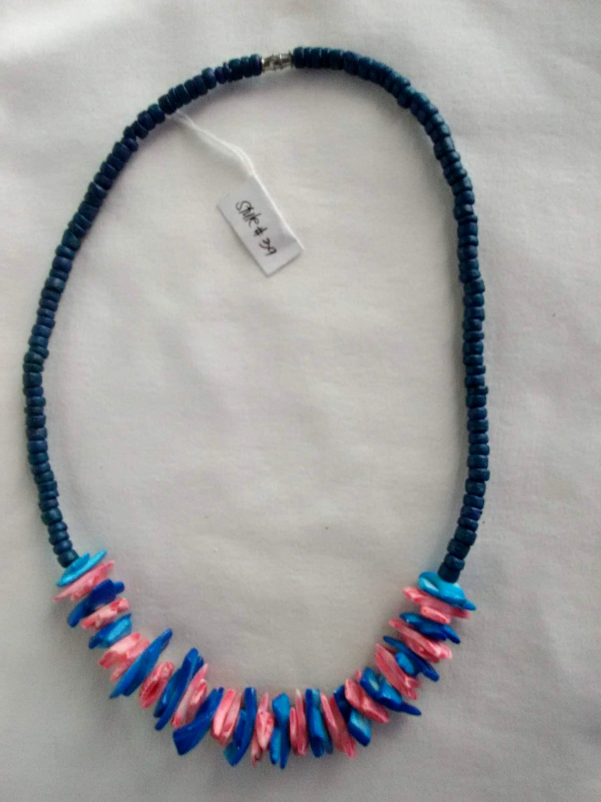 Puka shell Surfer Boho Necklace Ethnic Tribal 17.5″ Gift US Seller New