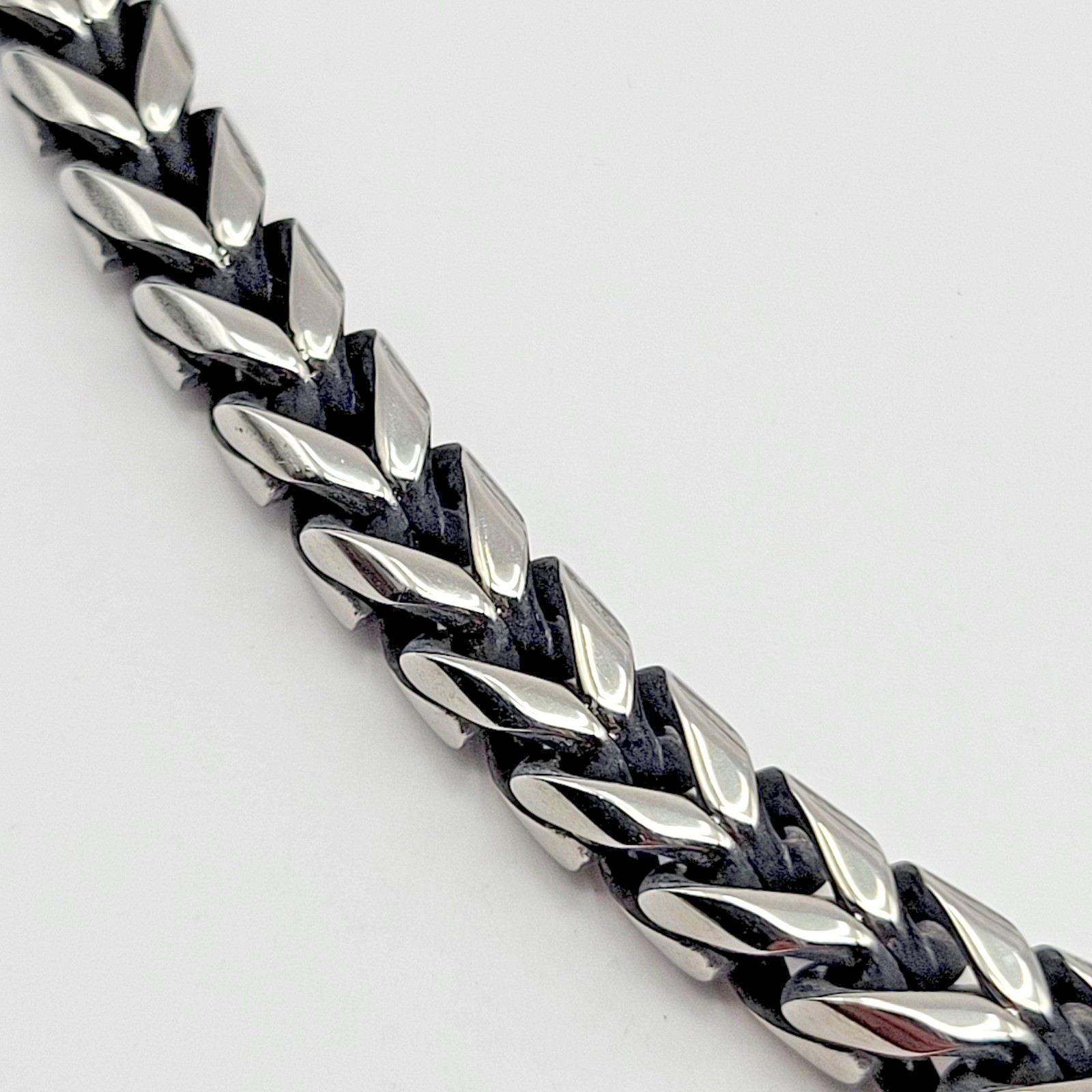 JTV Stainless Steel 8mm Franco Link Chain Necklace ~ 24″