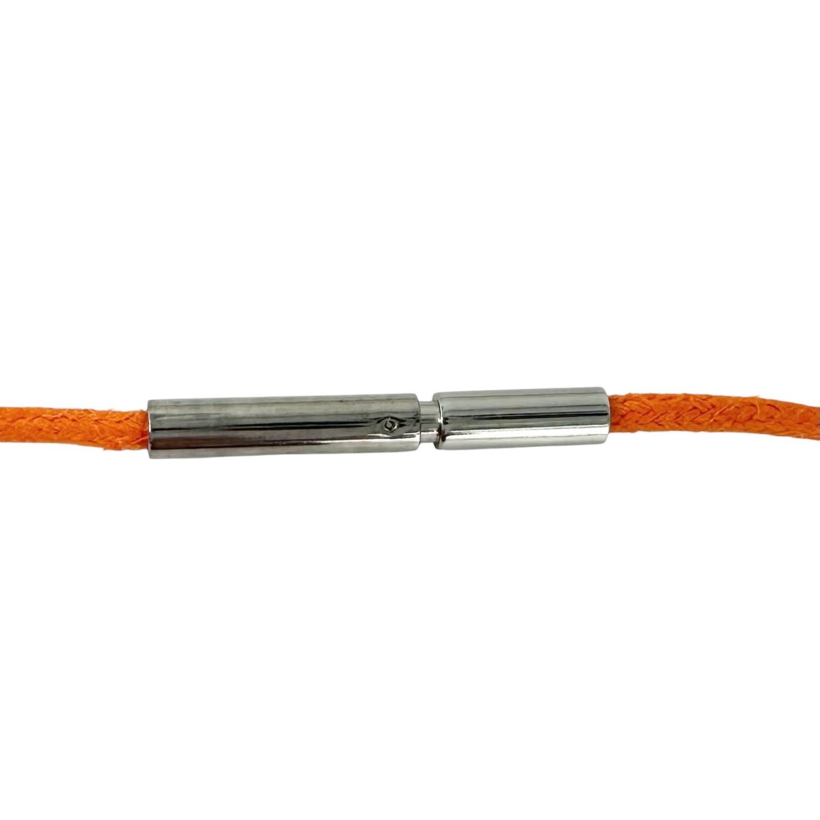HERMES PendantNecklace symbol Necklace metal/leather unisex