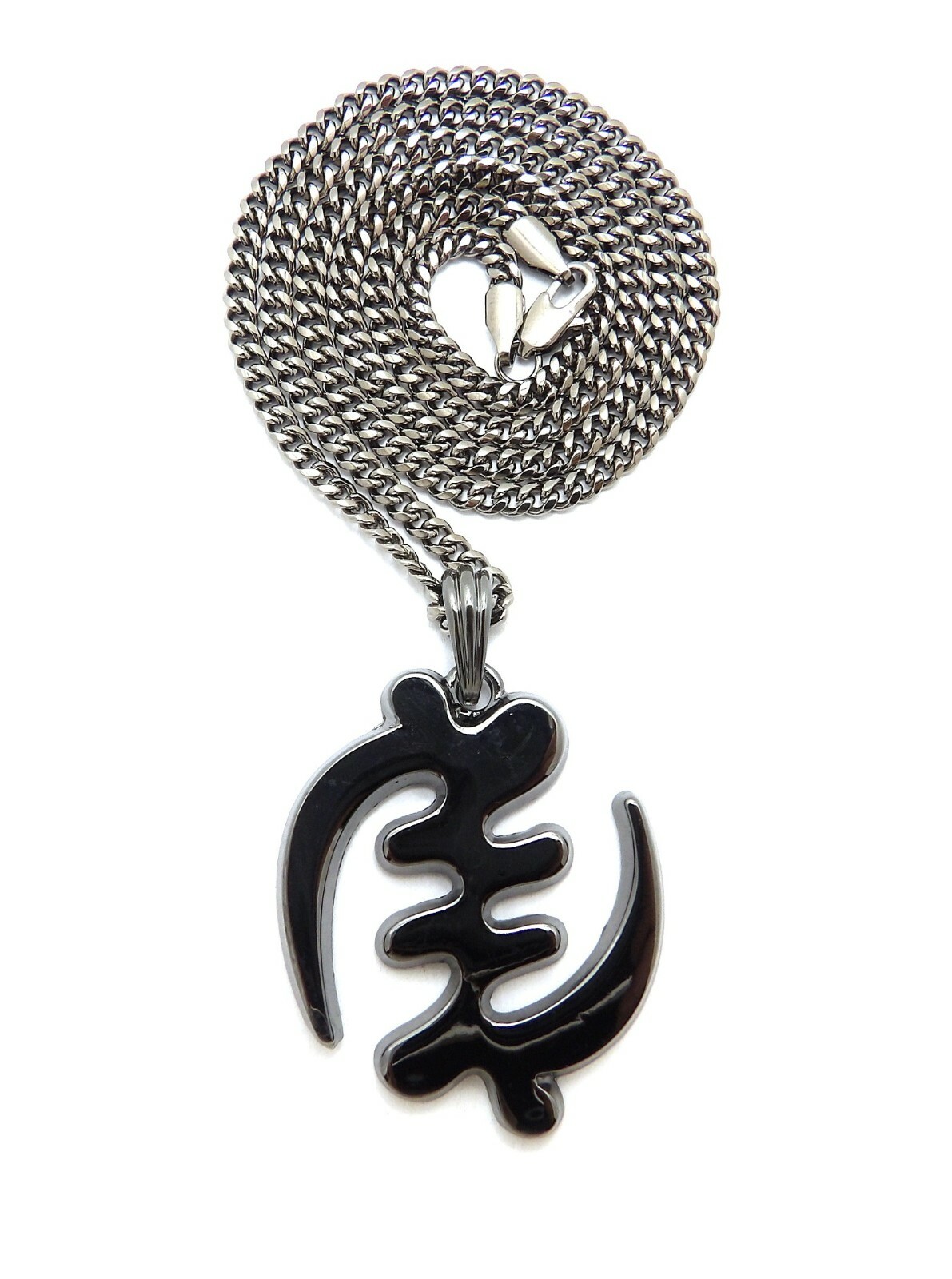 Gye Nyame “Except for God” African Symbol Pendant 24″ Various Chain Necklace