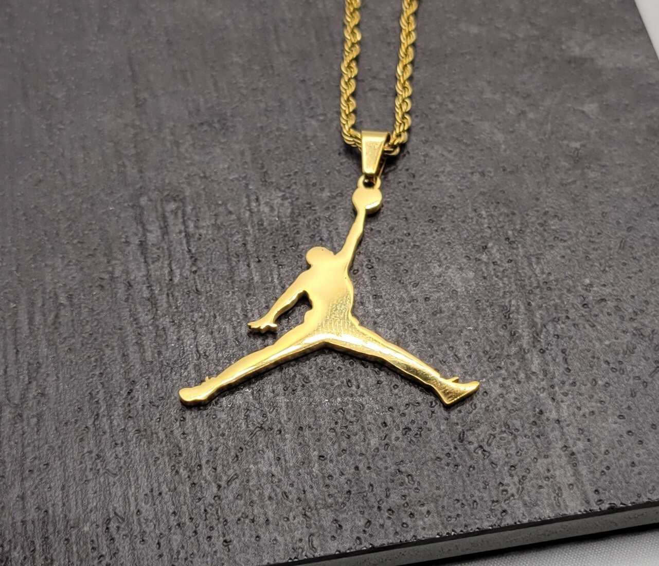Gold Chain Nike 22 Inch 14k Gold Plated Necklace