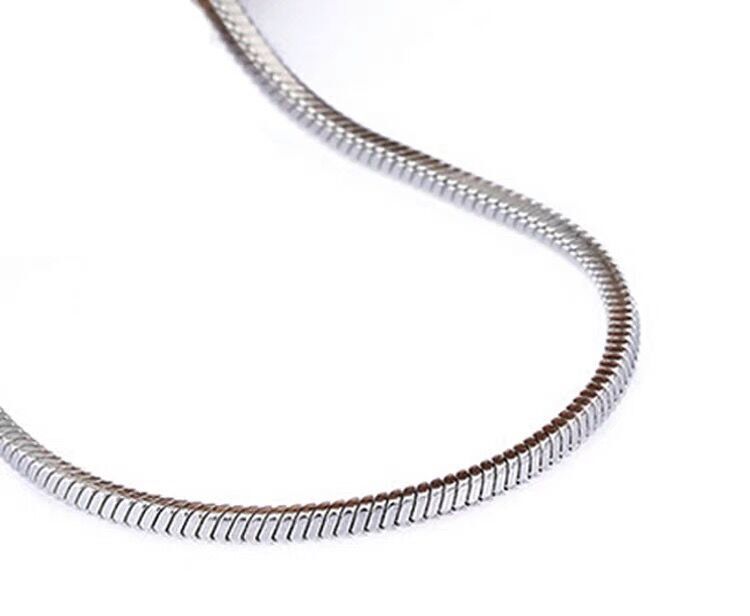 Woman Man 0.9/1.2/1.5/2mm Stainless Steel Square Snake Chain 18-28” Wholesale