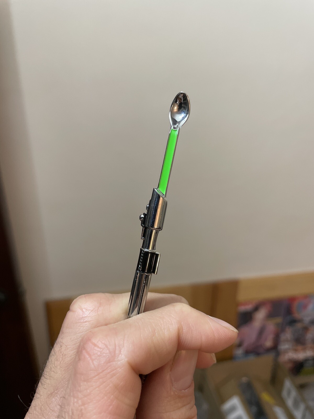 Mini Festival Pendant Necklace Tiny Light Saber Spoon Small Jedi Master