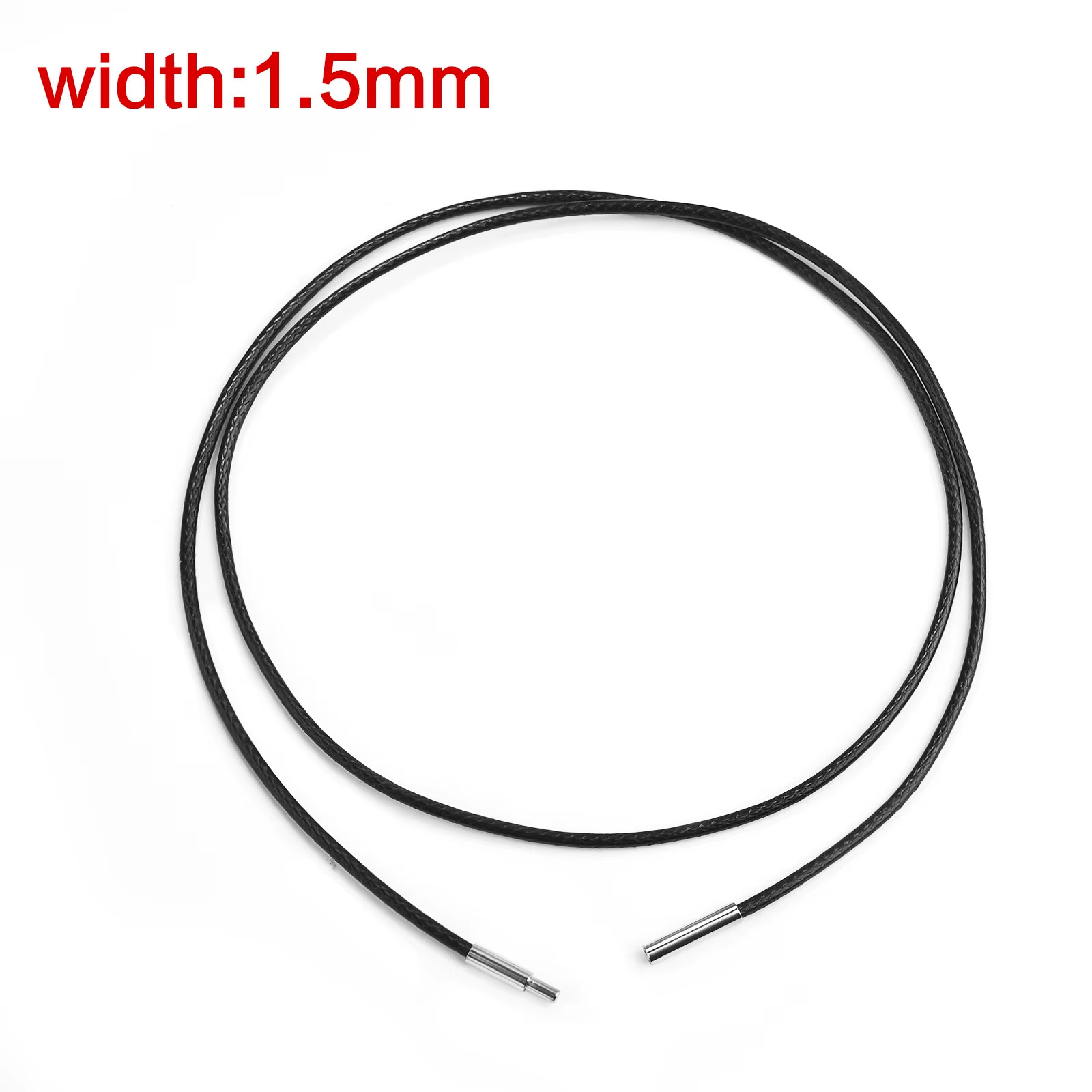 Handmade Leather Chain Necklace 45/50/60cm Stainless Steel Clasp UK