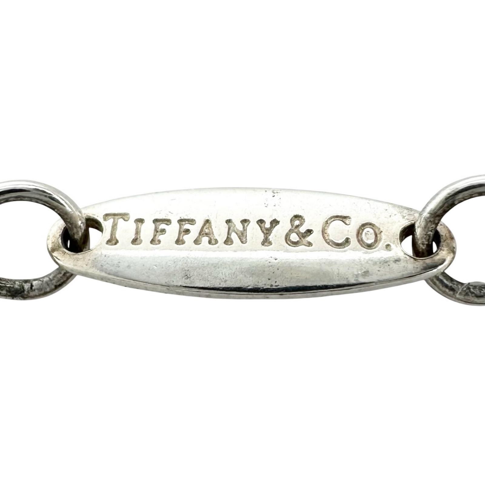 TIFFANY&Co. Elsa Peretti Color by the Yard Pendant Necklace Silver925/Aquama…