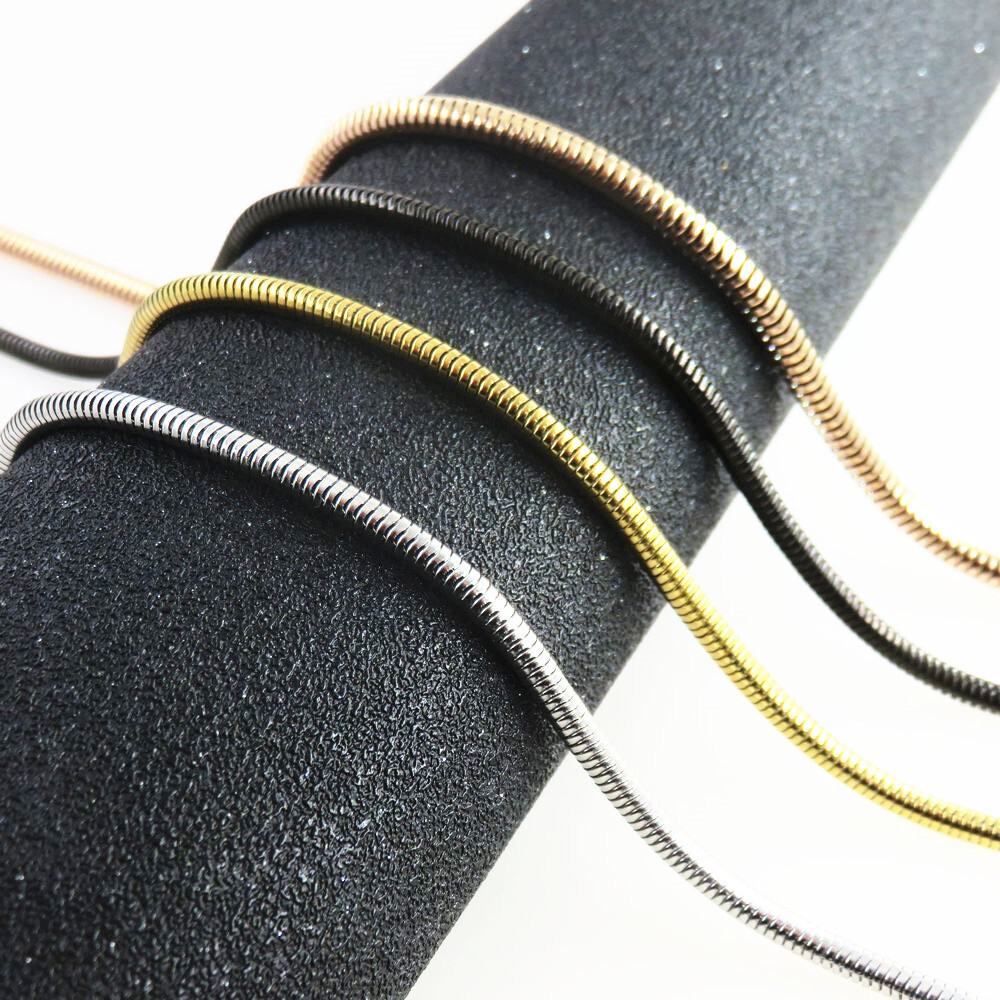 Wholesale Stainless Steel Silver Gold Classic Snake Chain Necklace 1mm-3mm NEW