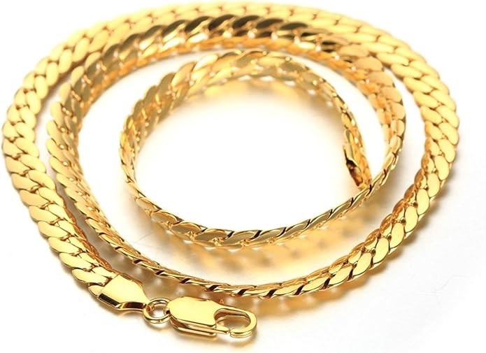 14K Gold Filled Miami Cuban Curb Chain Necklace 3-6mm Men Women 18-24″