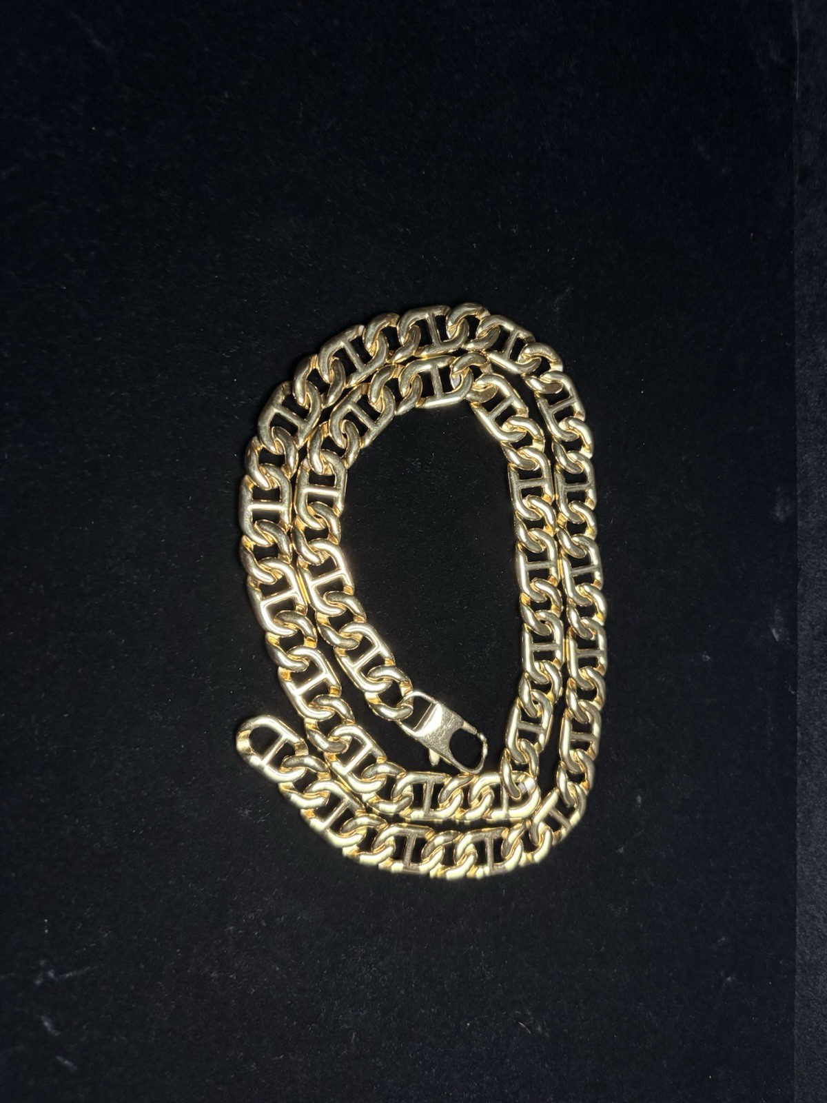 Gold Tone Stainless Steel Mariner Chain 11mm