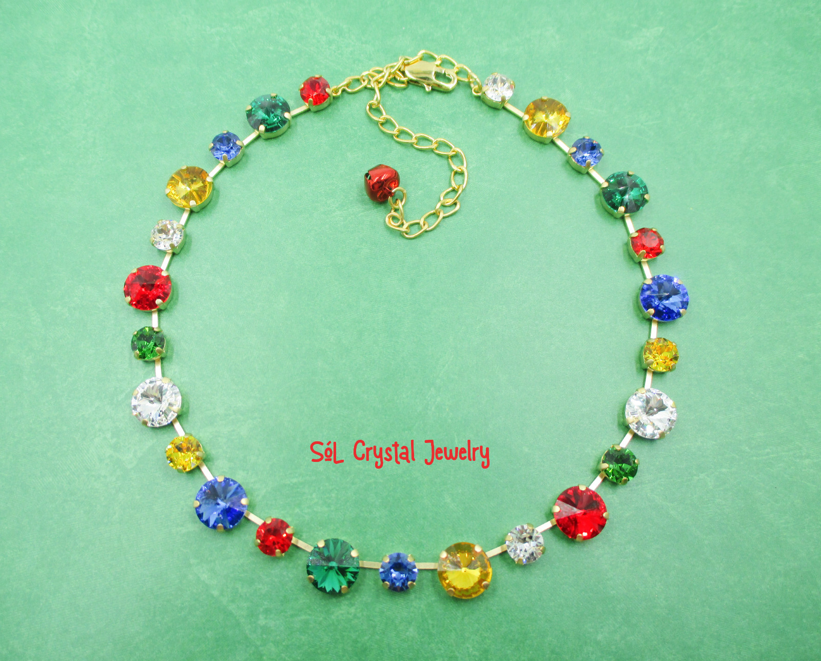 Christmas Tree Lights Holiday Necklace, Christmas Necklace, Not Sakika-Better!