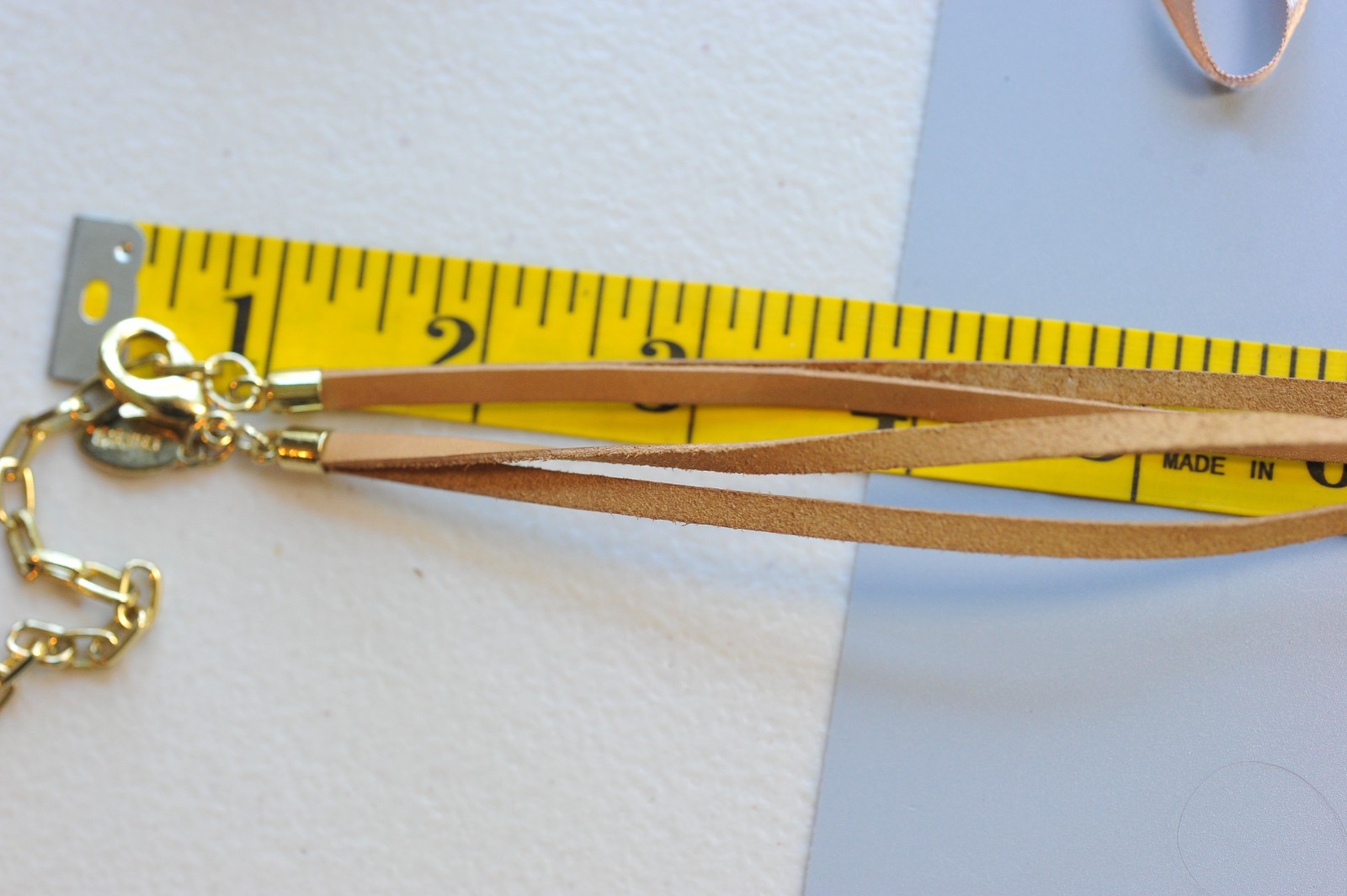 Chico’s necklace faux leather chunky tassel boho long costume yellow straw B