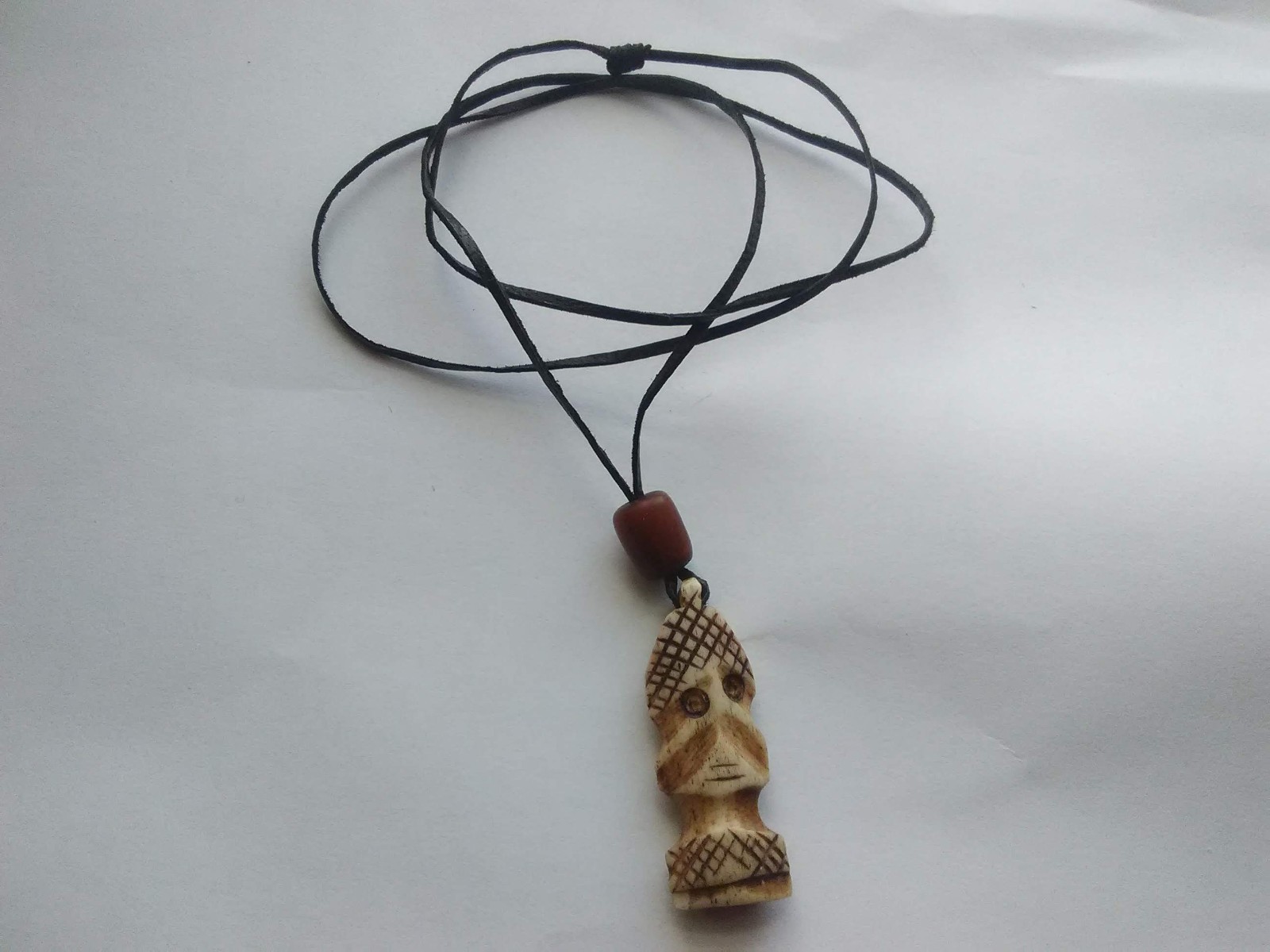 Necklace Ethnic Tribal Hawaiian Carved Tiki Surfer 24″ Gift US Seller New