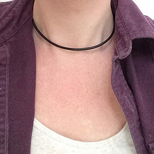 Leather Cord Necklace Black 3mm Bayonet Clasp Choker Surfer Unisex USA
