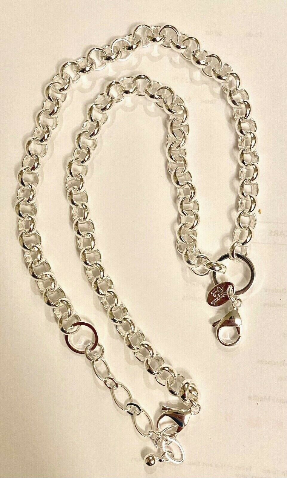 ❤️Authentic Origami Owl Silver 18-20″ Rolo Chain Necklace Retired Thick Heavy❤️