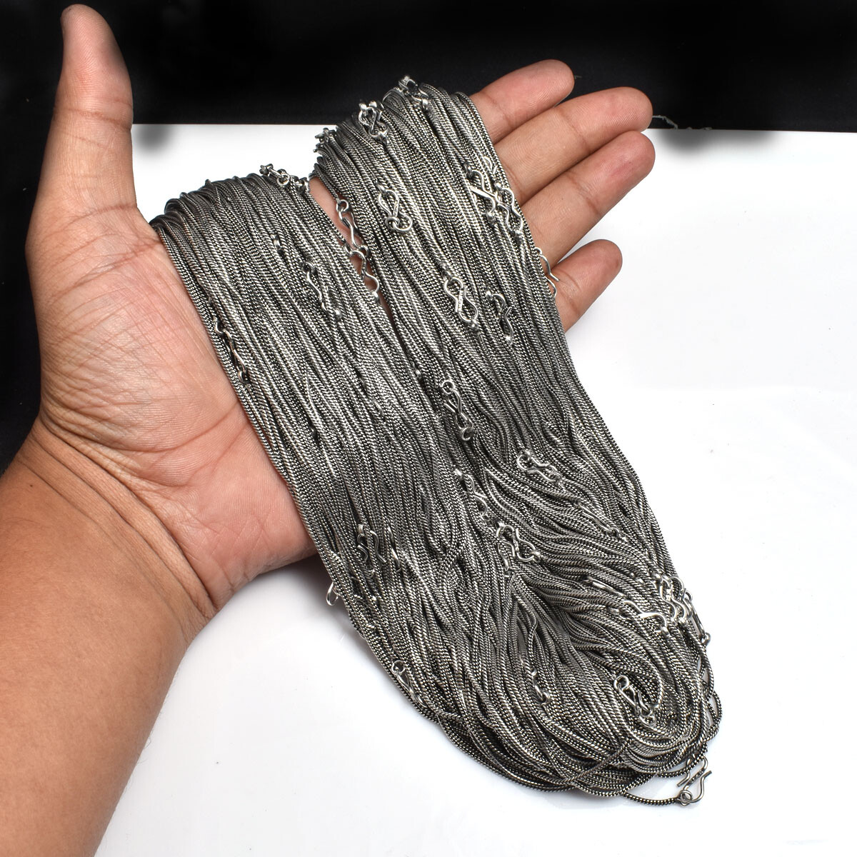 16″18″20″22″24″ Snake Chain S” Lock Ethnic Handmade Necklace Jewelry