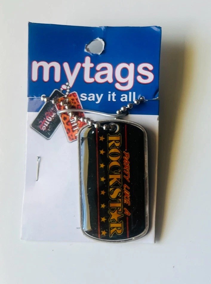 My-tags Say it All(Dog Tag Necklaces)Metal-Your Select(PRINCESS-FAMOUS-ROOK Star