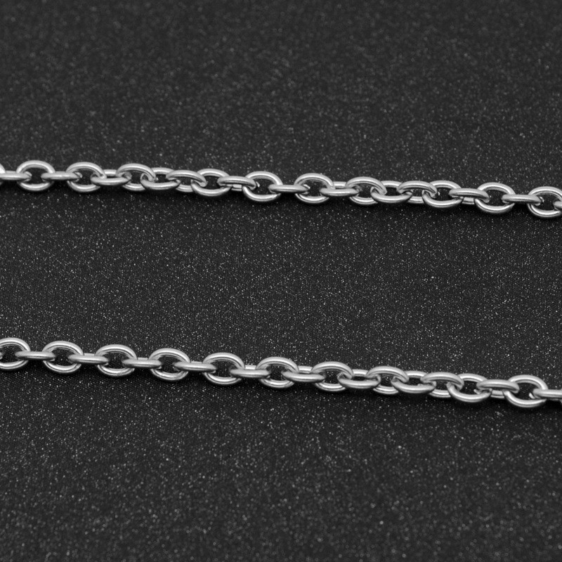 5pcs 1.6/2/2.4/3mm Stainless Steel “O” Rolo Link Chain Women Men Necklace Chains