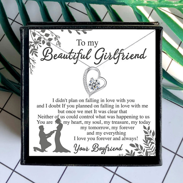 To My Girlfriend Necklace Christmas/Birthday/Anniversary Gift for her