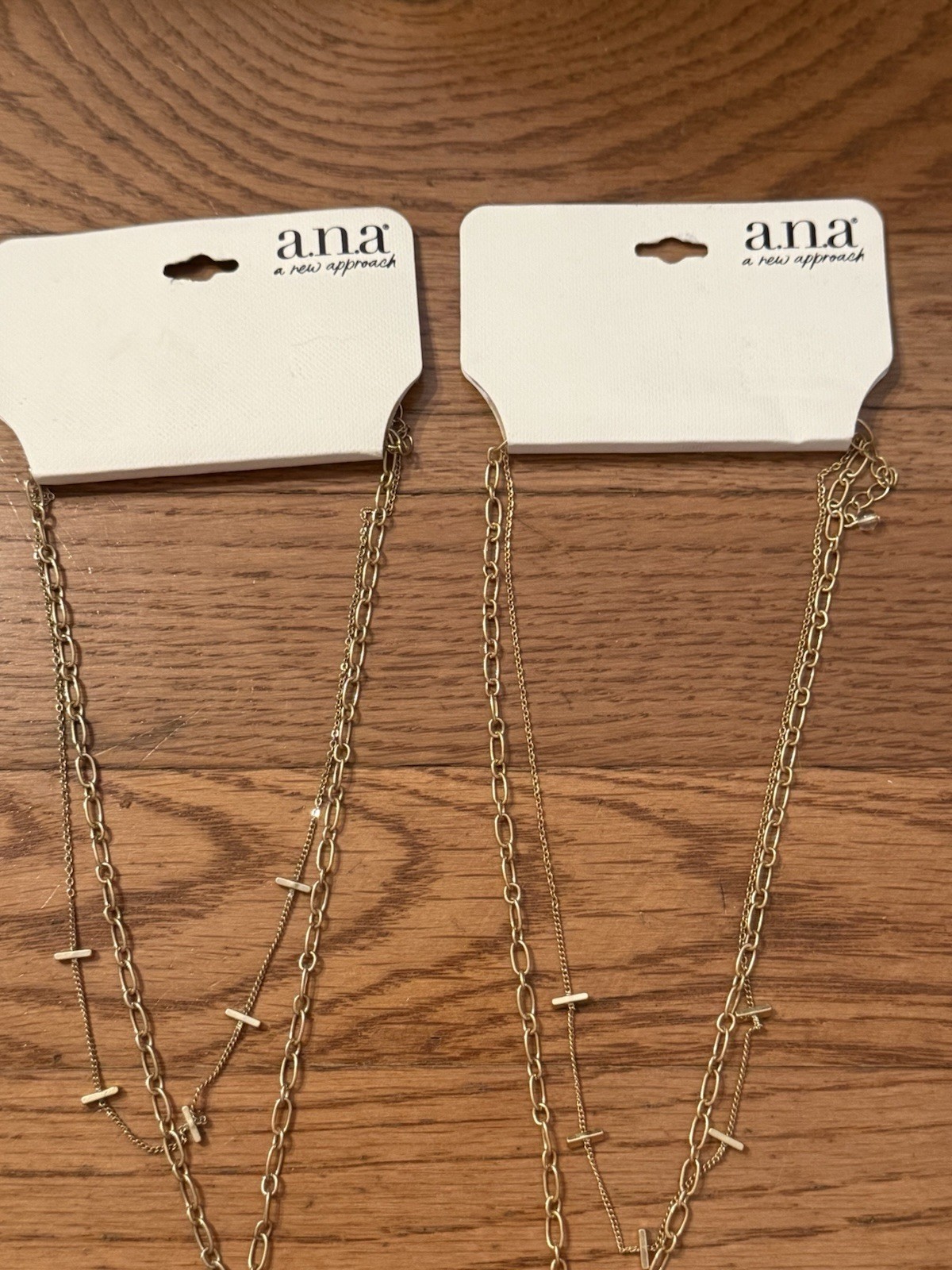 2 a.n.a gold tone toggle pendant necklace in gold