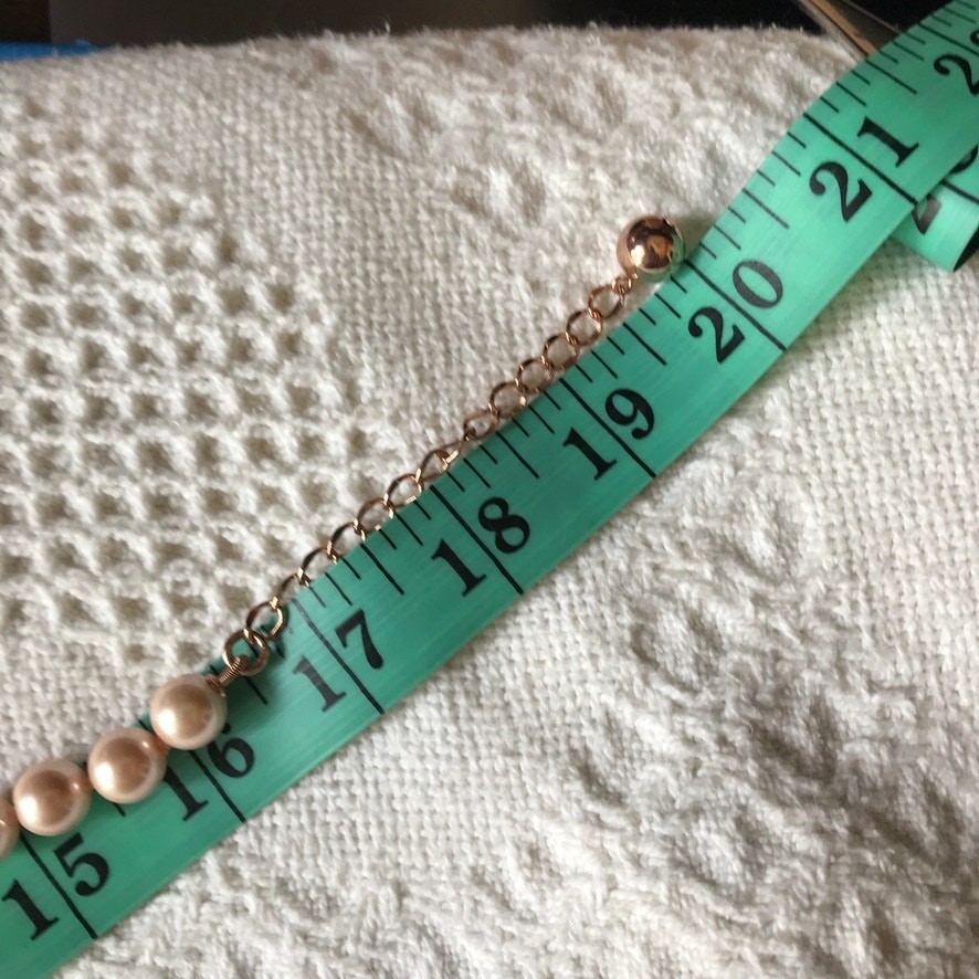 Kate Spade “Lady Marmalade” Blush Faux Pearl Rose Gold Tone Necklace