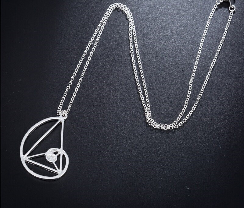 Fibonacci Spiral / Golden Ratio Sacred Geometry Silver or Gold Pendant Necklace