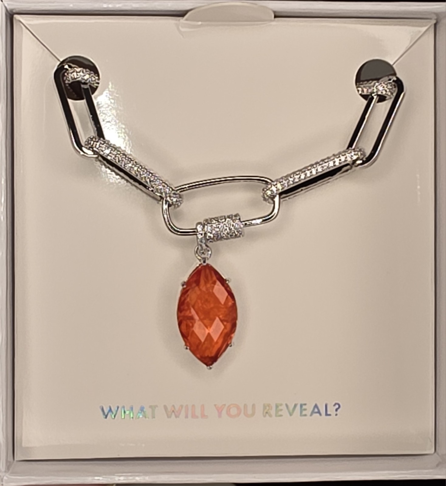Mental Health Aware Necklace, NK95360, Hold On To Hope-Rhodium
