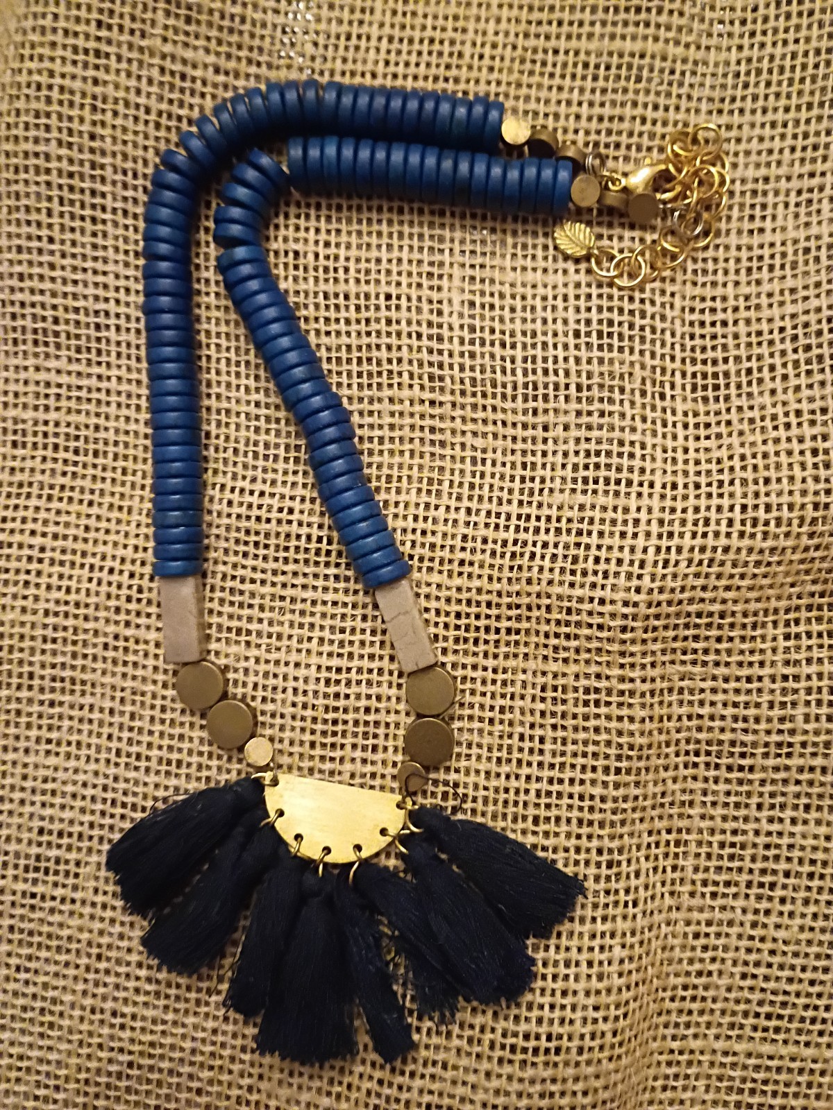 designer David Aubrey Tassel Necklace
