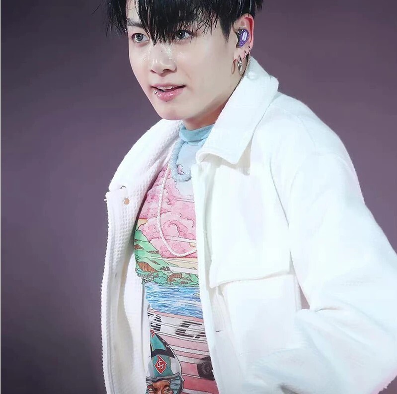 BTS Jungkook Half & Half Agate & Pearl Necklace Unisex Adult Teenagers