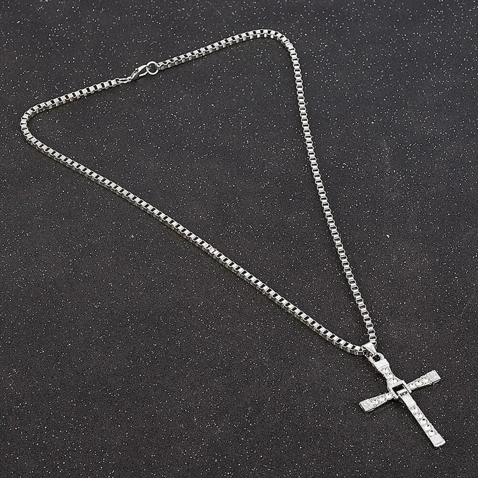 Dominic Toretto Fast and Furious Cross Pendant Necklace Vin Diesel Necklace Men*