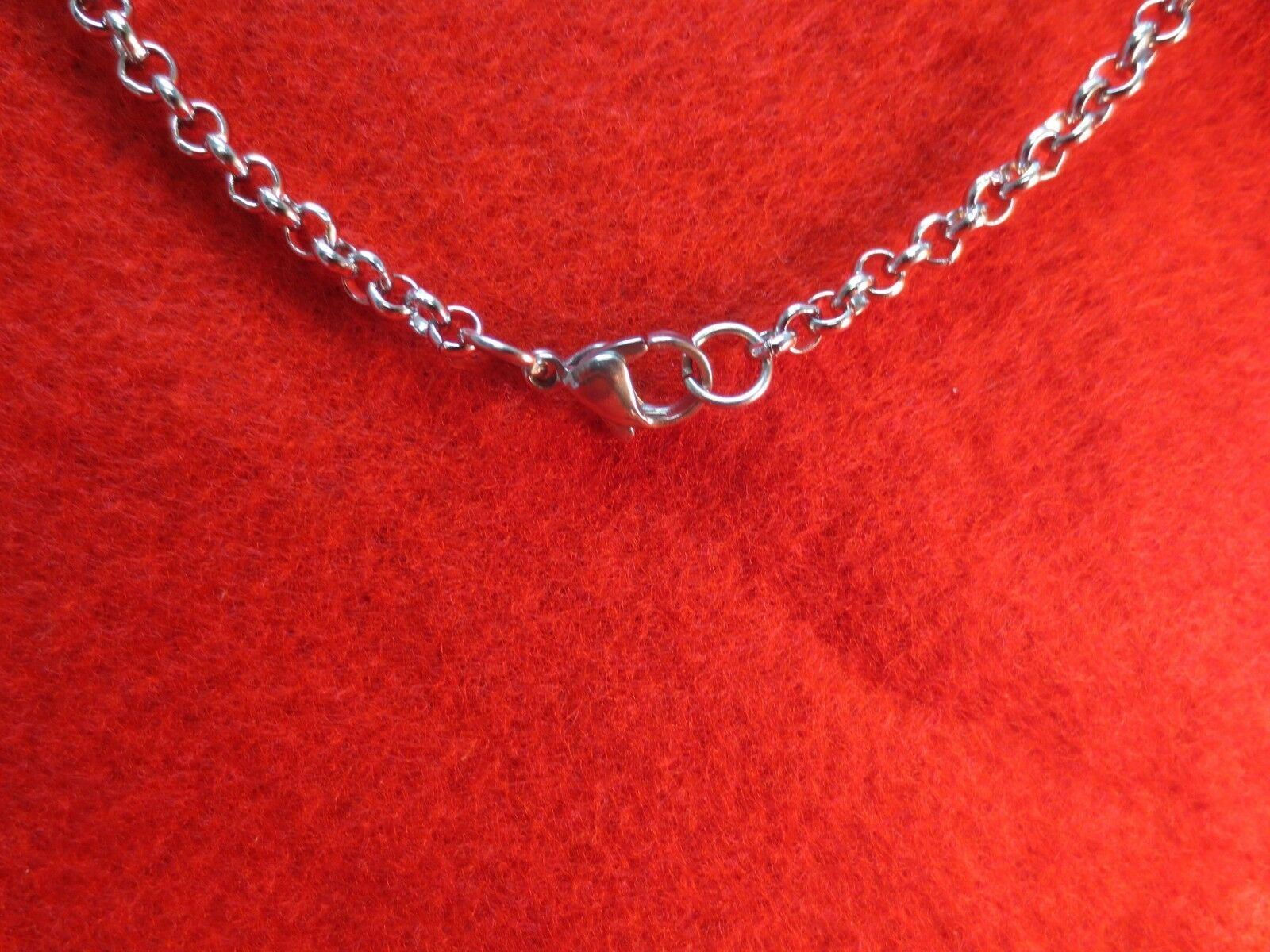 22 INCH SILVER STAINLESS STEEL 4MM ROLO LINK ROPE CHAIN NECKLACE